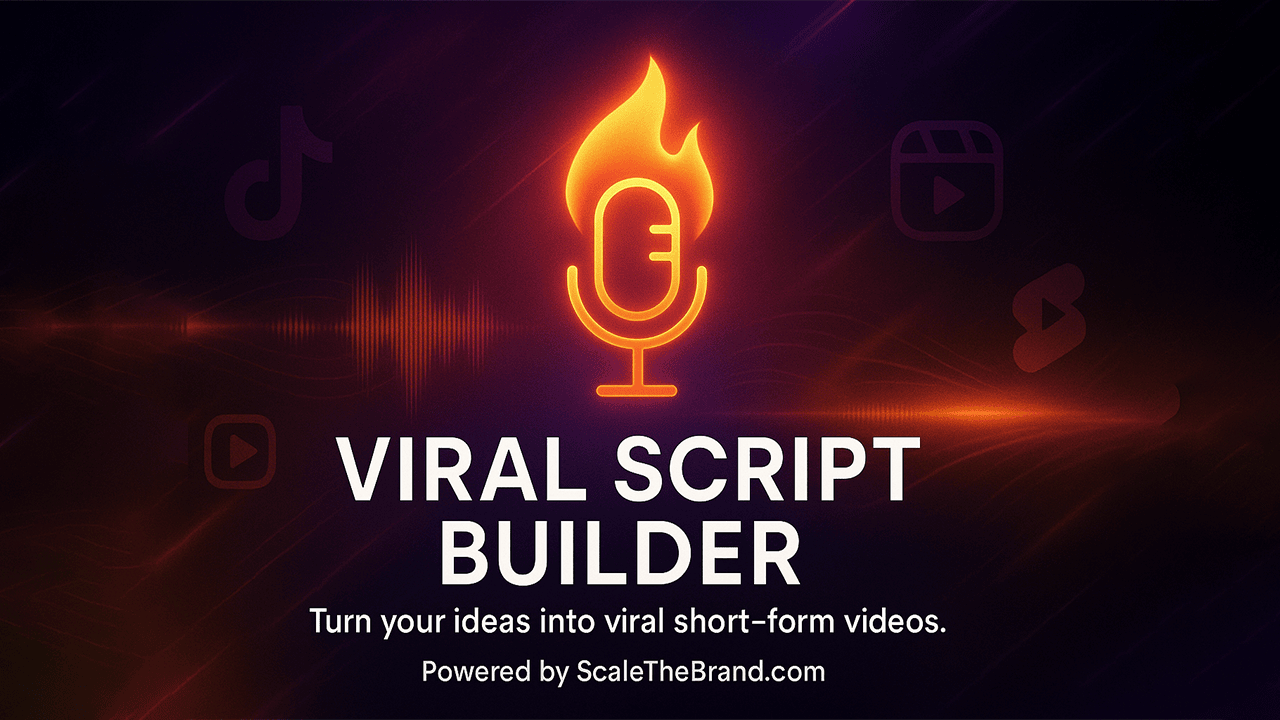 Viral Script Builder - GPT | Bismarck Ebiweh (FitXFearless) & ScaleTheBrand